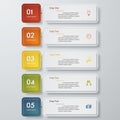 Design clean number banners template. Vector.