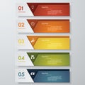 Design clean number banners template. Vector. Royalty Free Stock Photo