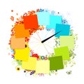 Design of clock. Four seasons, concept. Royalty Free Stock Photo