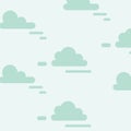 Design of cloud walpaper in a soft colour background for any template and social media post