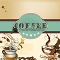 Design of coffee shop or cafe poster