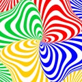 Design colorful swirl movement illusion background Royalty Free Stock Photo