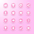 Design for complete set of level button game popup icon window and elements Royalty Free Stock Photo