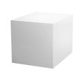 Design concept - abstract geometric real plastic cube. 3d illustration