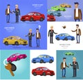 Design concept of choice and buying a car Royalty Free Stock Photo
