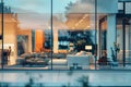 Design Concept for a Contemporary Smart Home Featuring Spacious Interiors Displayed Through Glass.