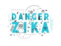 Design concept epidemic of danger zika