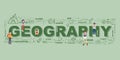 Design Concept Of Word Geography Website Banner