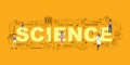 Design Concept Of Word SCIENCE Website Banner