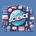 Design Concept Of Word SCIENCE Website Banner