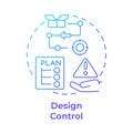 Design control blue gradient concept icon Royalty Free Stock Photo