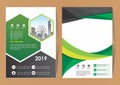 Corporate flyer, layout template. with elements and placeholder for picture