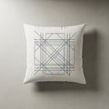 The design creates a complex grid like structure on the pillow s surface Royalty Free Stock Photo