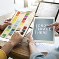 Design Creativity Digital Tablet Technology Copy Space Concept Royalty Free Stock Photo