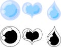 The cute icons of crystal