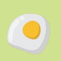 Design of cute egg in a soft colour background for any template and social media post