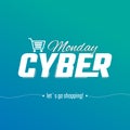 Design cyber Monday, vector graphics for the site Royalty Free Stock Photo