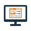 Design, designer, ui, ux icon. Simple vector design Royalty Free Stock Photo