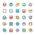 Design and Development Cool Vector Icons 6 Royalty Free Stock Photo