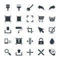 Design and Development Cool Vector Icons 6 Royalty Free Stock Photo