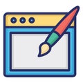 Design, development Isolated Vector Icon Which can easily modify or edit Royalty Free Stock Photo