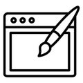 Design, development Isolated Vector Icon Which can easily modify or edit Royalty Free Stock Photo