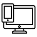 Design, device Isolated Vector Icon Which can easily modify or edit. Royalty Free Stock Photo