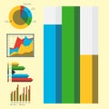 Design diagram chart elements vector illustration of business flow sheet graph infographics data template Royalty Free Stock Photo