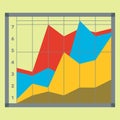 Design diagram chart elements vector illustration of business flow sheet graph infographics data template