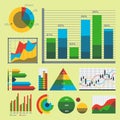 Design diagram chart elements vector illustration of business flow sheet graph infographics data template Royalty Free Stock Photo