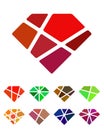 Design diamond logo element.