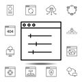design, display, setting icon. Simple thin line, outline vector element of Web Design Development icons set for UI and UX, website Royalty Free Stock Photo