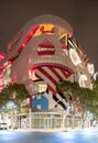 Design District parking garage night photo Royalty Free Stock Photo