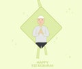 Design about eid mubarak`s greeting