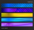 Design element background website header horizontal banner09