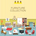 Design element and furniture collection for home interior