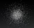 Design element for kitchen, bakery, advertising, video. Powder sugar explosion or splash png, falling flour, salt powder