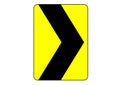 Chevron alignment sign guide information banner