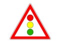 Traffic light sign guide information banner