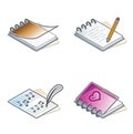 Design Elements 45a. Paper Suff Icons Set Royalty Free Stock Photo
