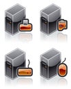 Design Elements 51e. Internet Computer and Software Icons Set