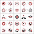 Design elements. Abstract icons set Royalty Free Stock Photo