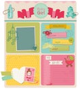 Design Elements - Baby Girl Royalty Free Stock Photo