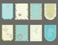 Design elements for baby scrapbook