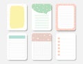 Design elements for notebook, diary, stickers and other template.vector,illustration. Royalty Free Stock Photo