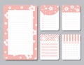 Design elements for notebook, diary, stickers and other template.vector,illustration.