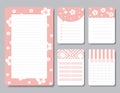 Design elements for notebook, diary, stickers and other template.vector,illustration. Royalty Free Stock Photo