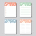 Design elements for notebook, diary, stickers and other template.vector,illustration.
