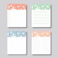 Design elements for notebook, diary, stickers and other template.vector,illustration. Royalty Free Stock Photo