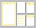 Design elements for notebook, diary, stickers and other template.vector,illustration. Royalty Free Stock Photo